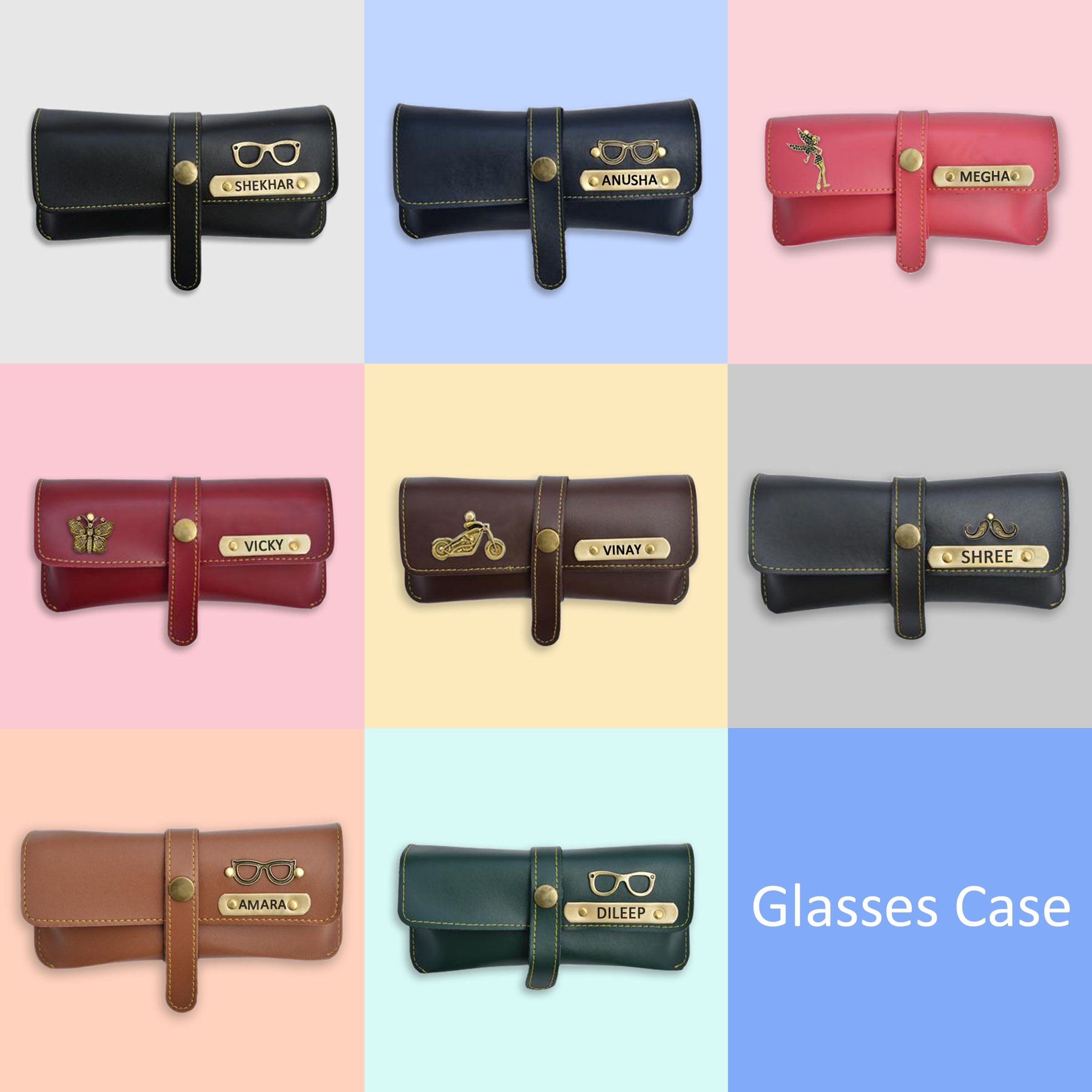 Custom Glasses Case | Personalized Eyeglass Case | Handmade