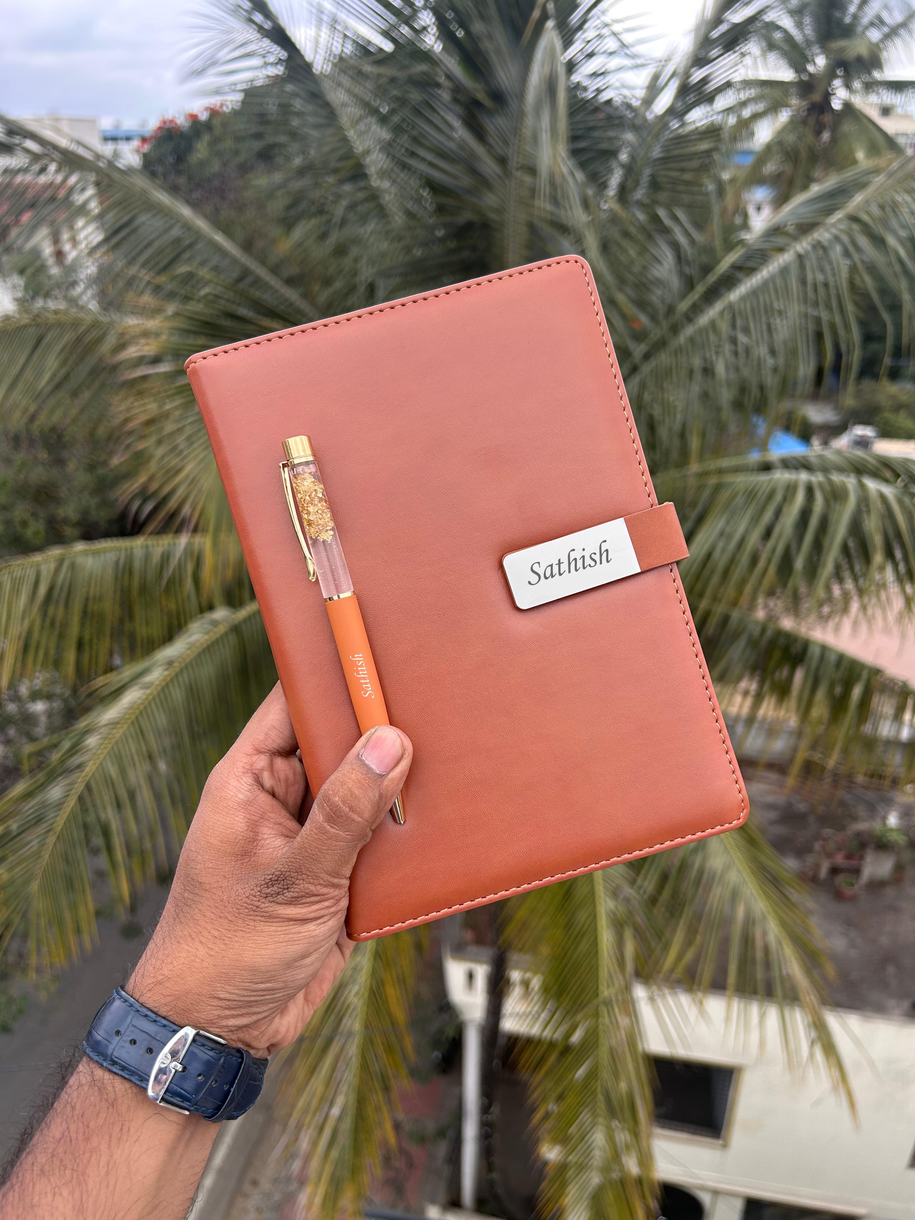 Personalized Diary Pen Set Custom Engraving Zestpics