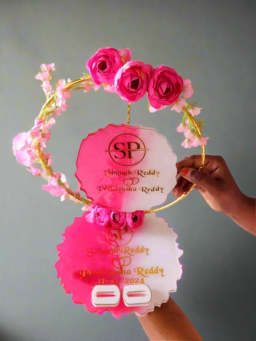 Custom Engagement Ring Platter with Personalized Message | Zestpics