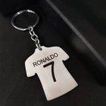 Personalized Jersey T-Shirt Steel Keychain – Custom Name & Number | IPL Keychains