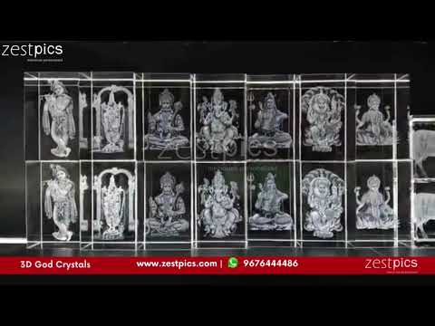 Lord Ganesha 3D Crystal – Personalized Divine Gift | Zestpics