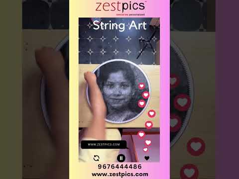 Personalized String Art Portrait | Unique & Handmade Art | Zestpics