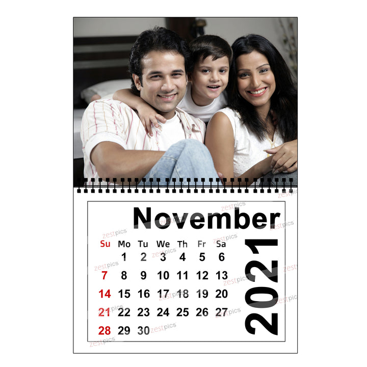 Buy & Send Personalized Photo Wall Calendars 2021 online in India at Zestpics