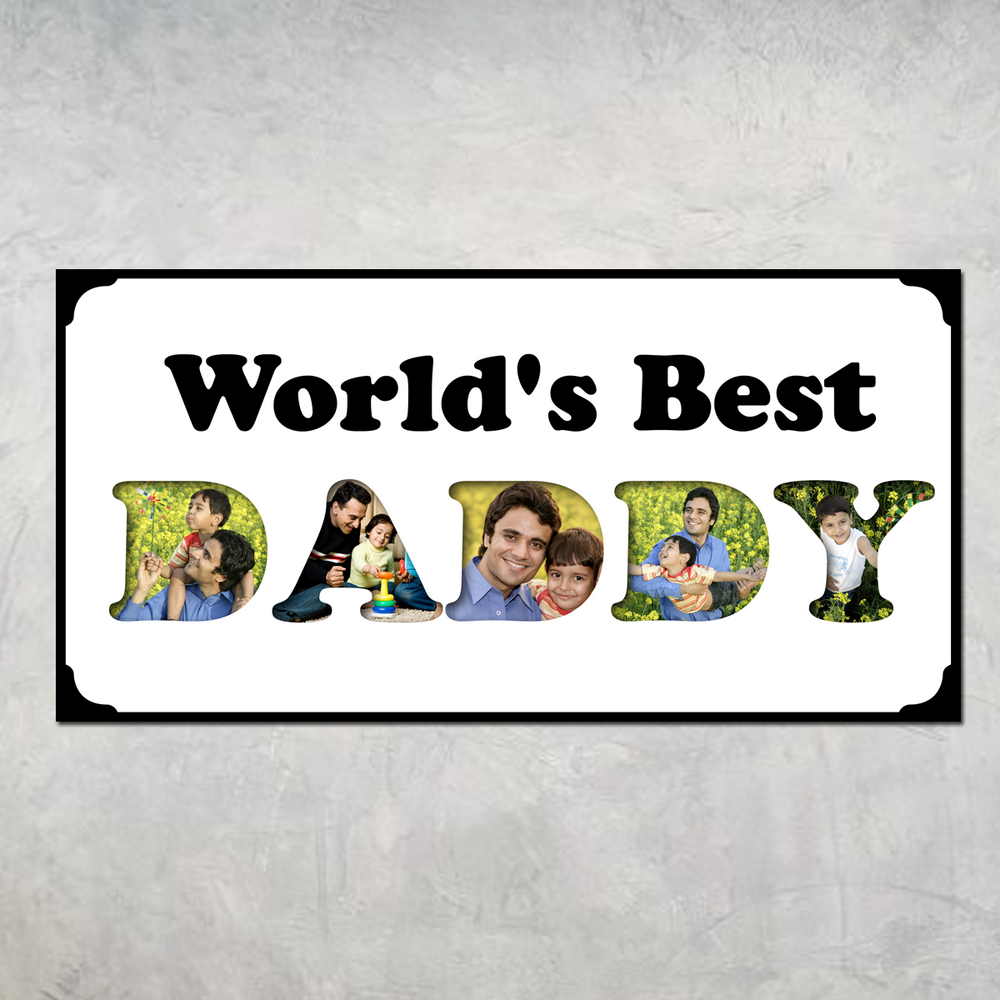 World's Best Daddy Photo Frame-standard frames-Zestpics