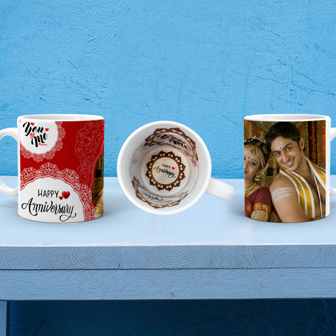 Happy Anniversary Motto Mug | Anniversary Mug | Zestpics