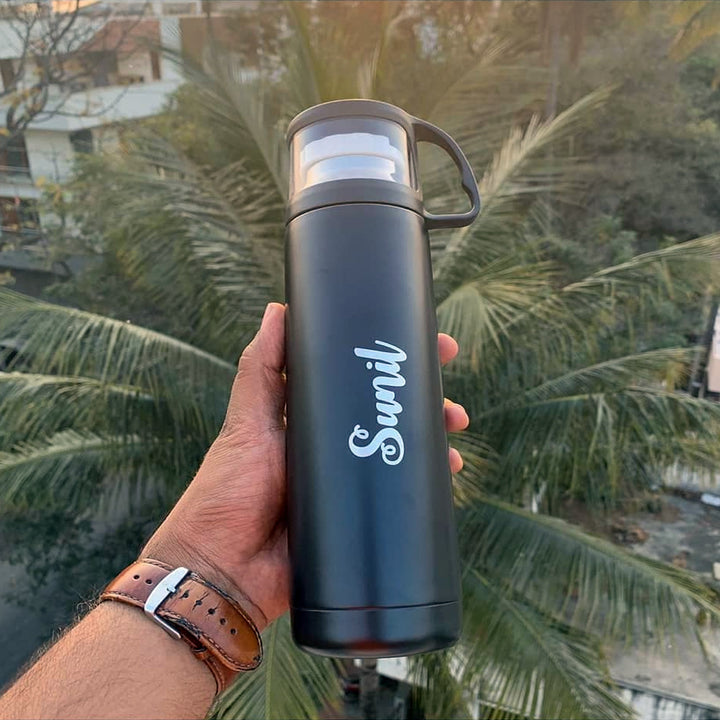 Buy Personalised Water Bottles | Hot and Cold Flask online at Zestpics