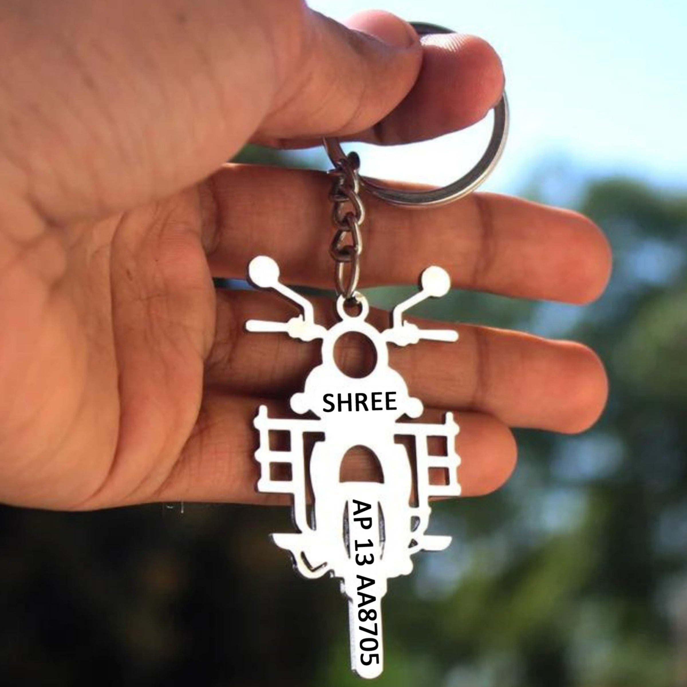 Keychains for Bikes, Number Plate Design for Bike, Bike Keyring