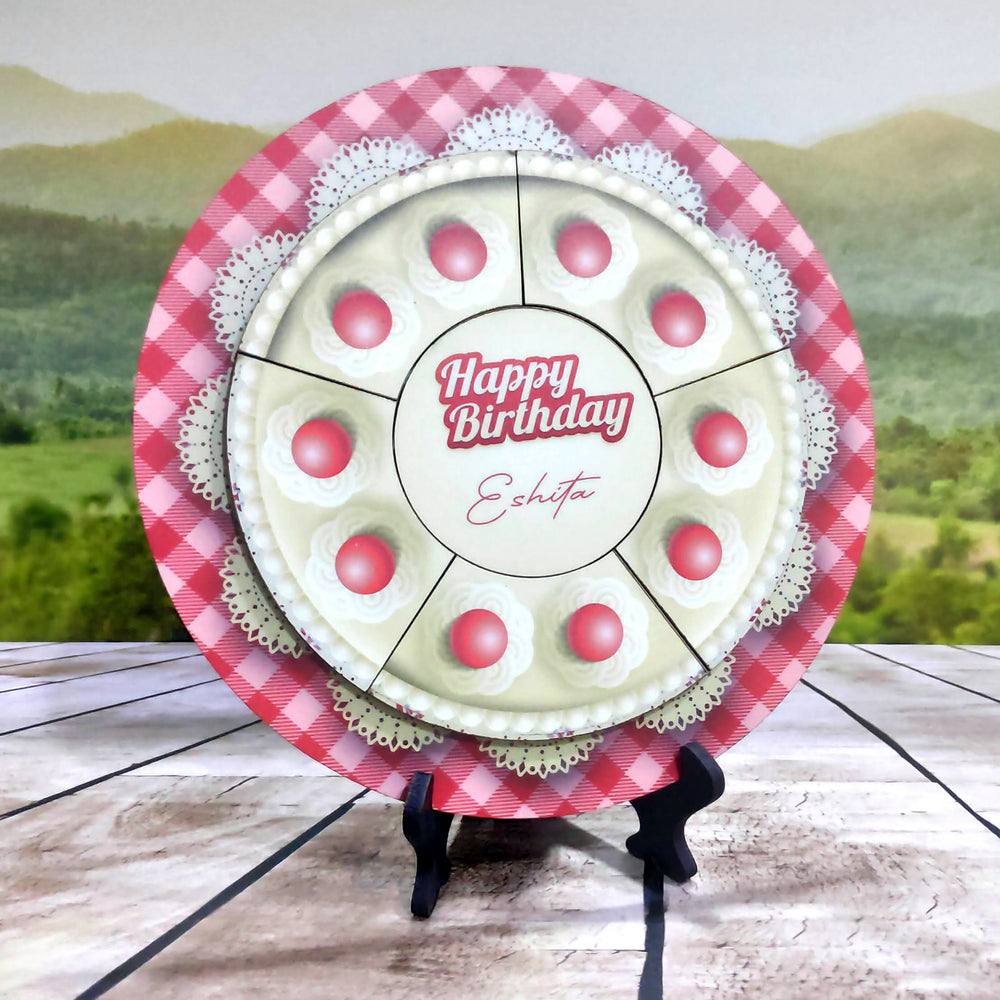 Birthday Gifts | Personalized Photo Cake Puzzle Magnetic Frame | Photo Cake
