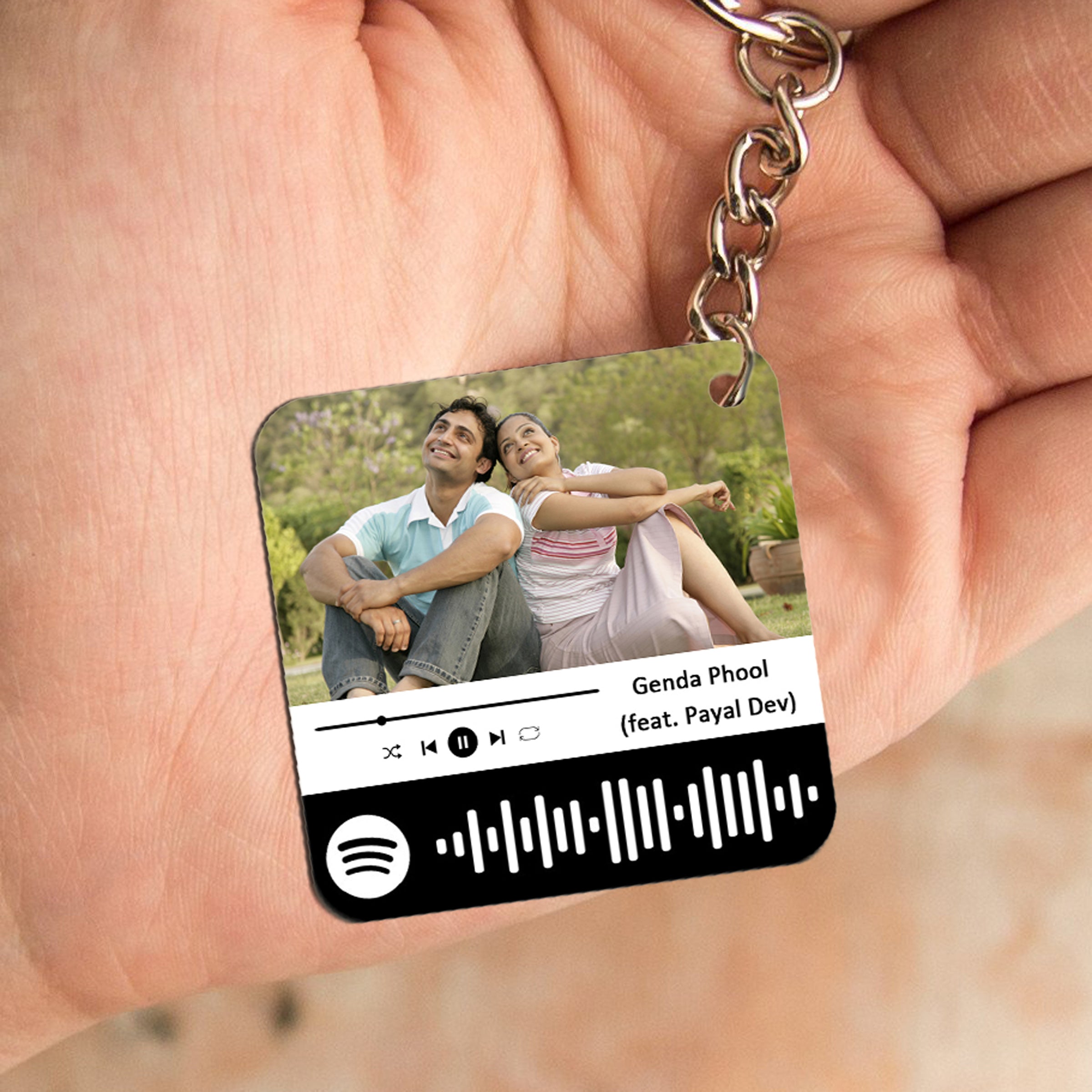 How To Use Spotify Music Song Playlist Link Keyring Keychain