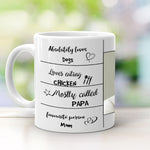 Dad Happy Bio Mug
