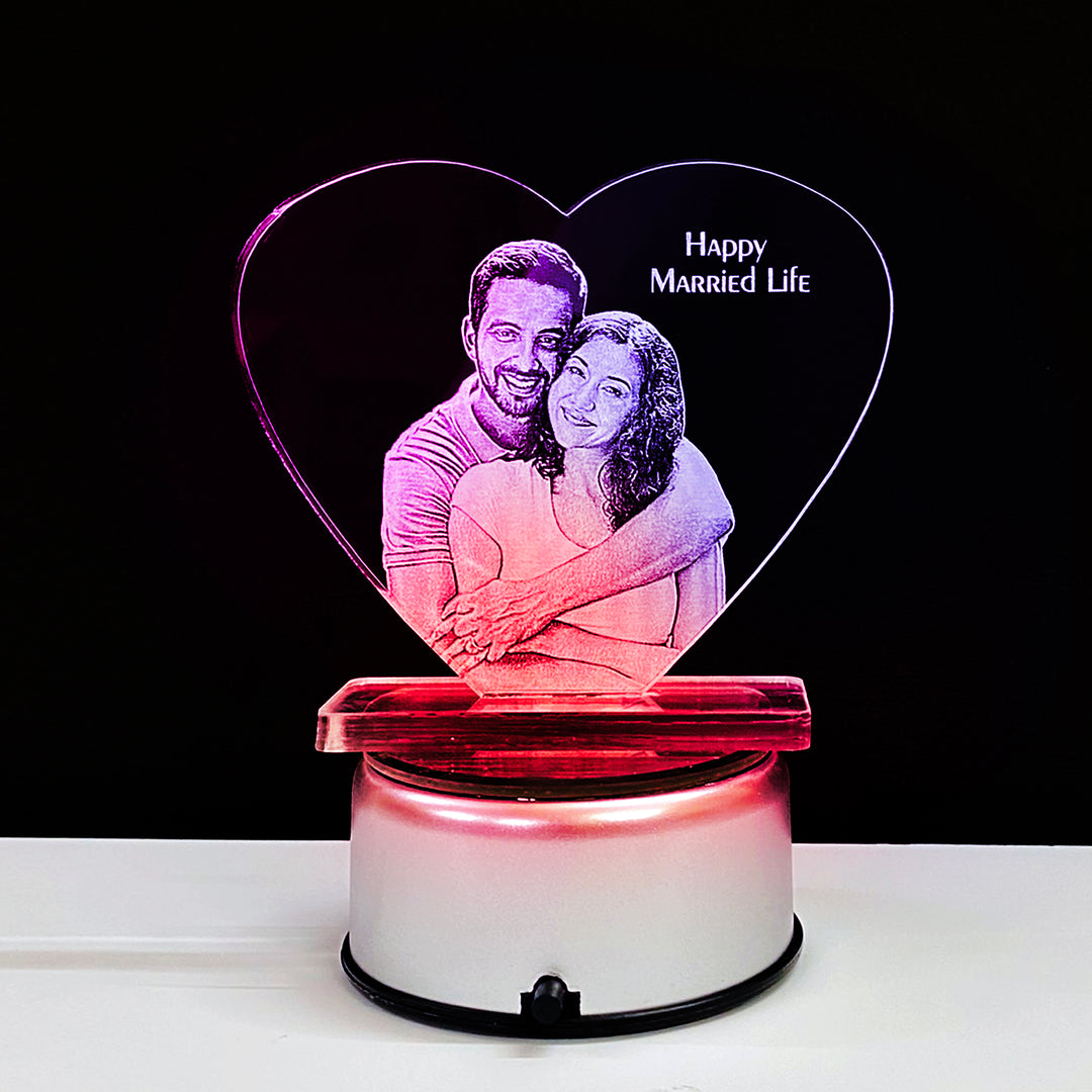 13x13x0.8 Heart Stand 2D Acrylic
