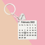 Calendar Metal Keychain