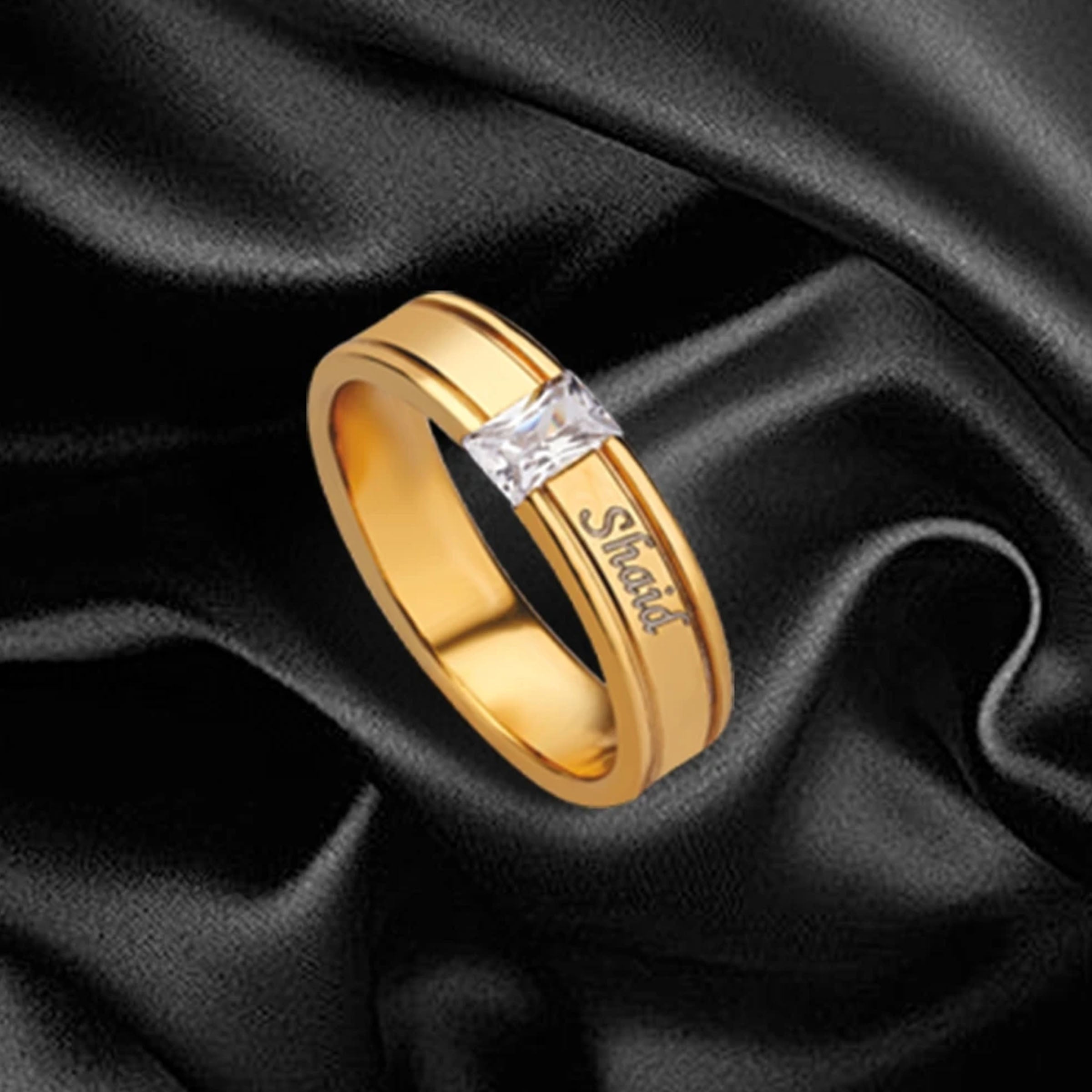Name Engraved Men's Ring1