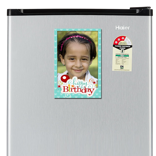 Personalised Gifts are the new way to express your warmest wishes on birthdays. Design and order it online with Zestpics and send it directly to India. Personalized Birthday Photo Magnets with Photo, Name & Text.