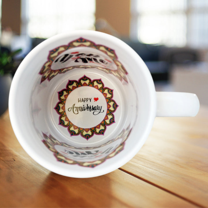 Happy Anniversary Motto Mug | Anniversary Mug | Zestpics