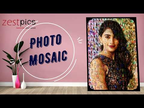 Mosaic Photo Frame, Photo Mosaic, Buy Personalized Mosaic Photo Frame Online in India