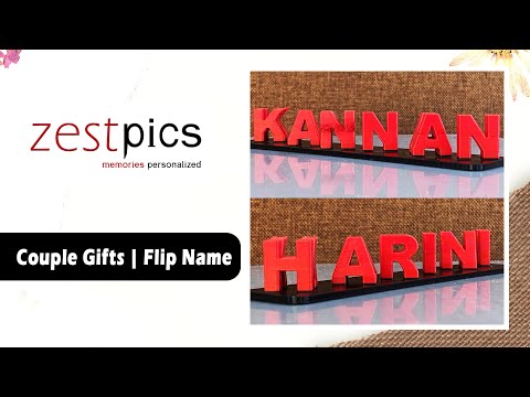 Buy Flip Name, Couple 3D Flip Name, Anniversary Gifts | Zestpics