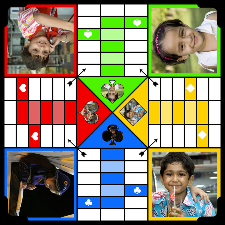 Buy & Send Personalized Ludo Game Board online to India from Zestpics. Ships to Hyderabad, Bangalore, Mumbai, Chennai, Pune, Delhi, Kolkata, Ahmedabad, New Delhi, Patna