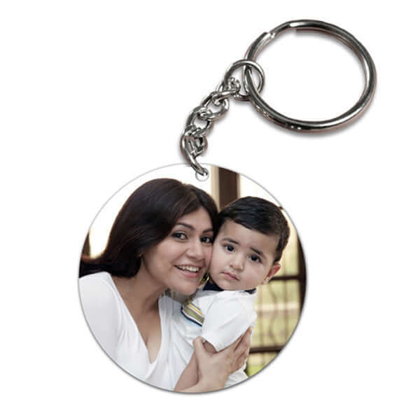 Round Photo Keychain, Customized Logo Printed Keychains, Name