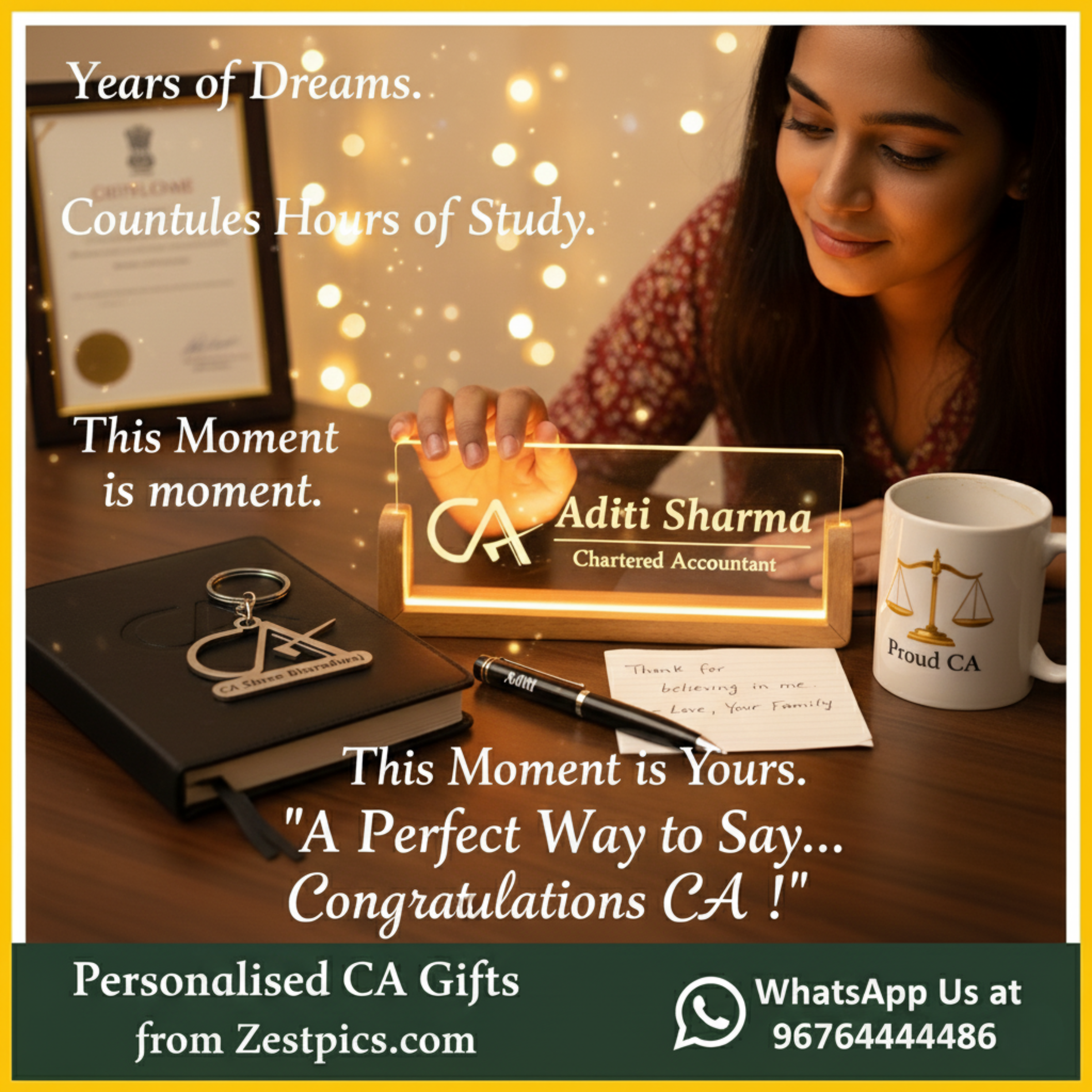 Gifts for CA | Best Gifts for Chartered Accountants - Celebrate Their Success | Zestpics