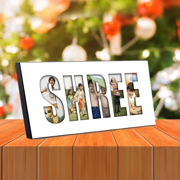 Colorful Name Frame Personalized Photo Name Collage Frame | Name Frames | Zestpics