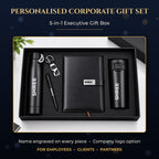 Premium personalised corporate gift set – 5-in-1 executive gift box for employees, clients and partners