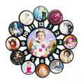 12 months baby photo clock | Zestpics
