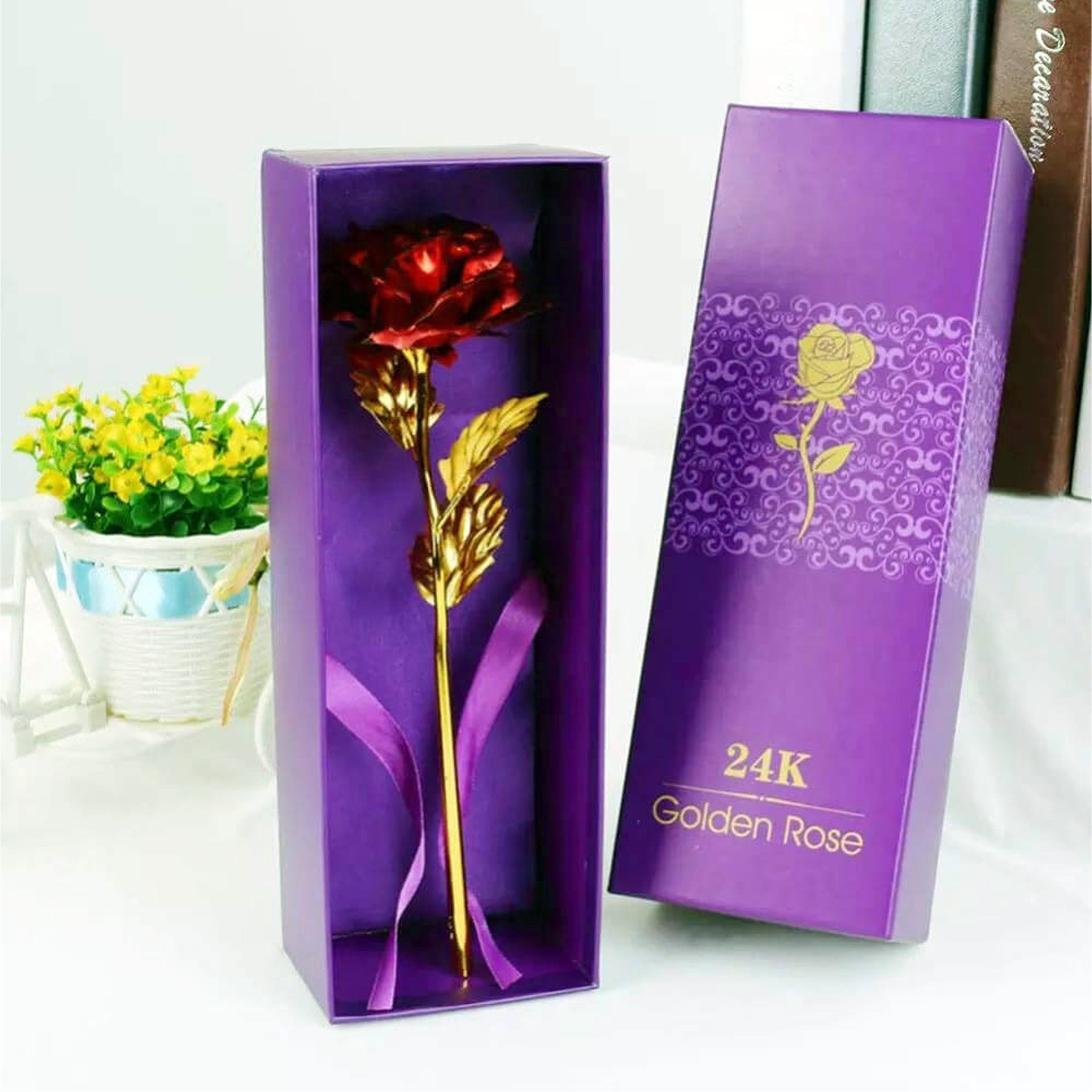 24K Red Valentine Day Rose | Zestpics