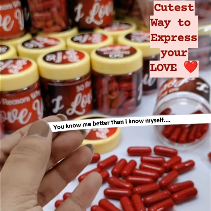 50 Reasons Why I Love You Capsules | Best Valentine Gifts | Zestpics