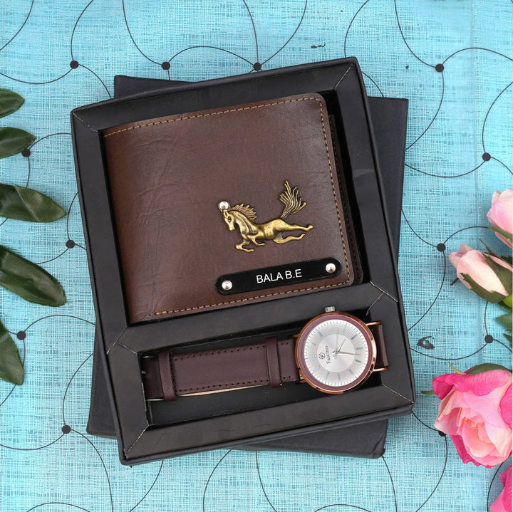 Bangkok Leather Mens Wallets with Wrist Watch Combo | Zestpics