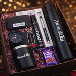 Personalised Birthday Gift for Men – Premium Custom Name Gift Hamper with Wallet, Bottle, Mug & Accessories