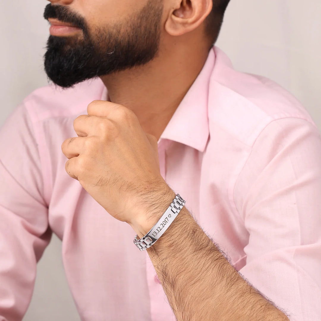   Elevate Your Style: Silver Bracelets for Men | Rugged, Modern, Durable