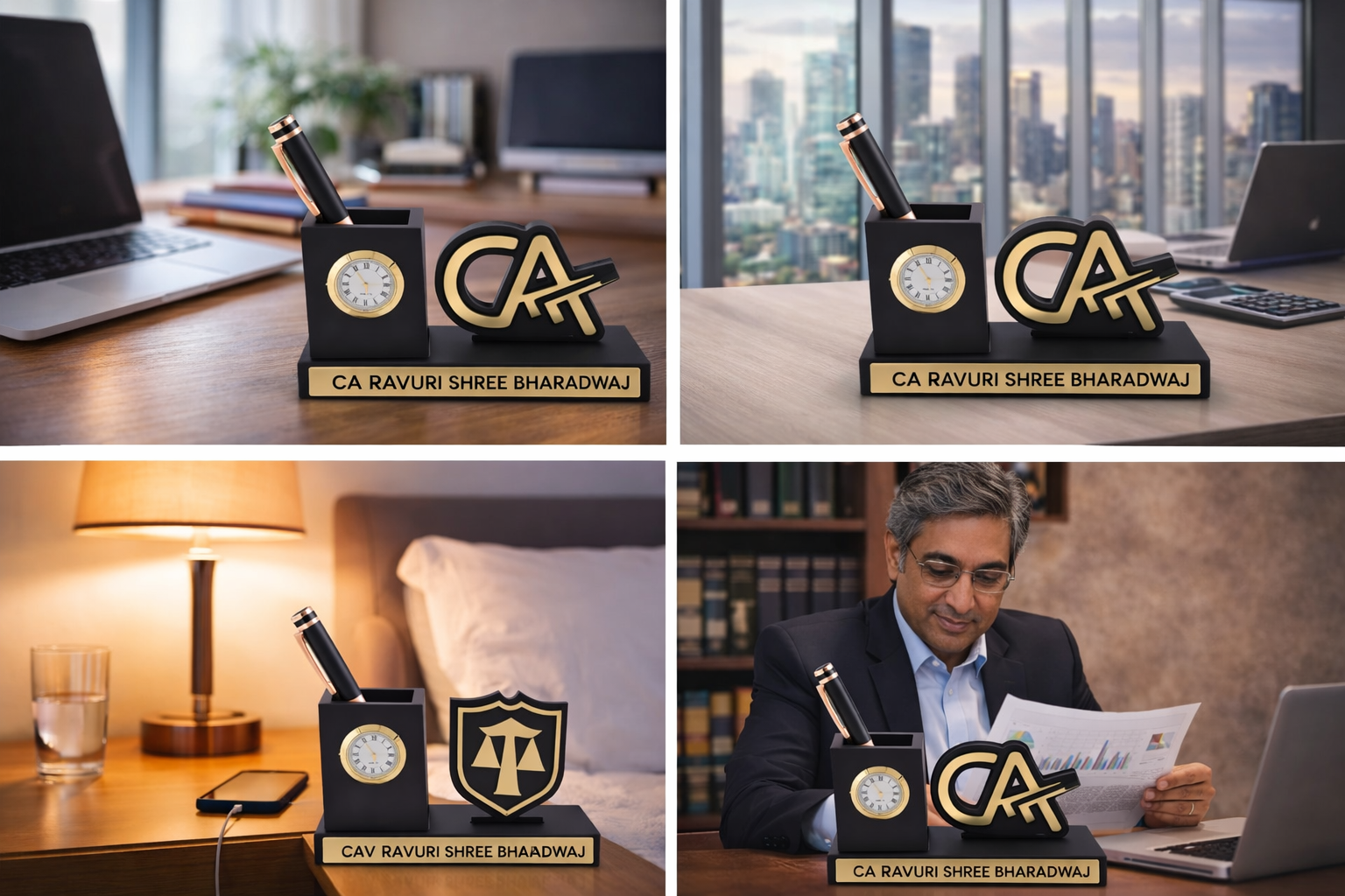 Custom chartered accountant desk name plate gift | Zestpics