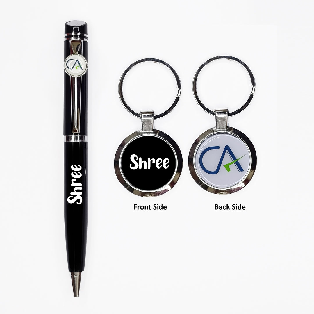 Gift For CA – Personalized CA Pen with Keychain – Gift for Chartered Accountants