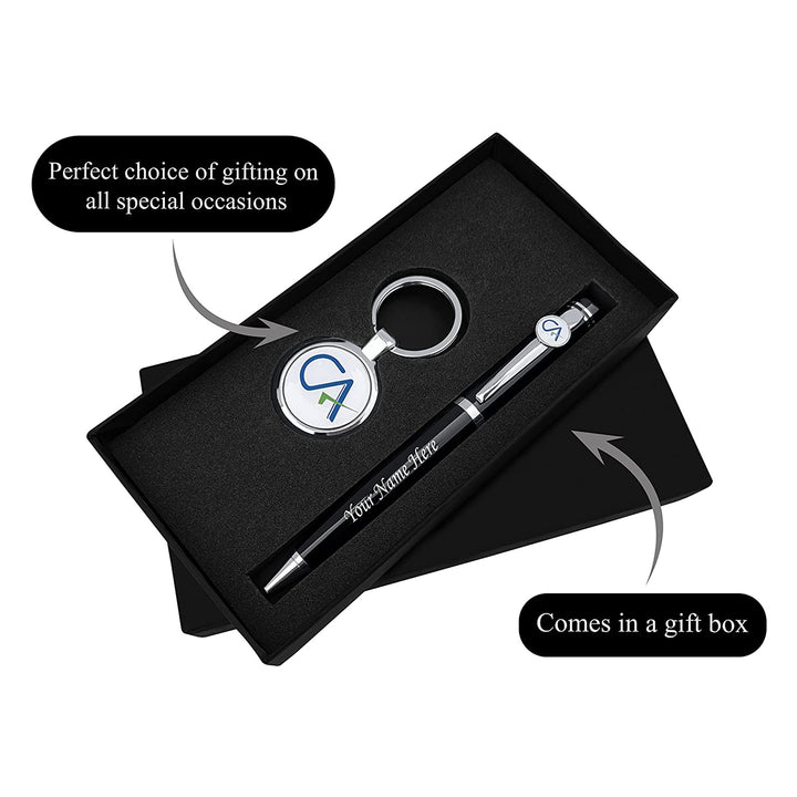 Gift For CA – Personalized CA Pen with Keychain – Gift for Chartered Accountants