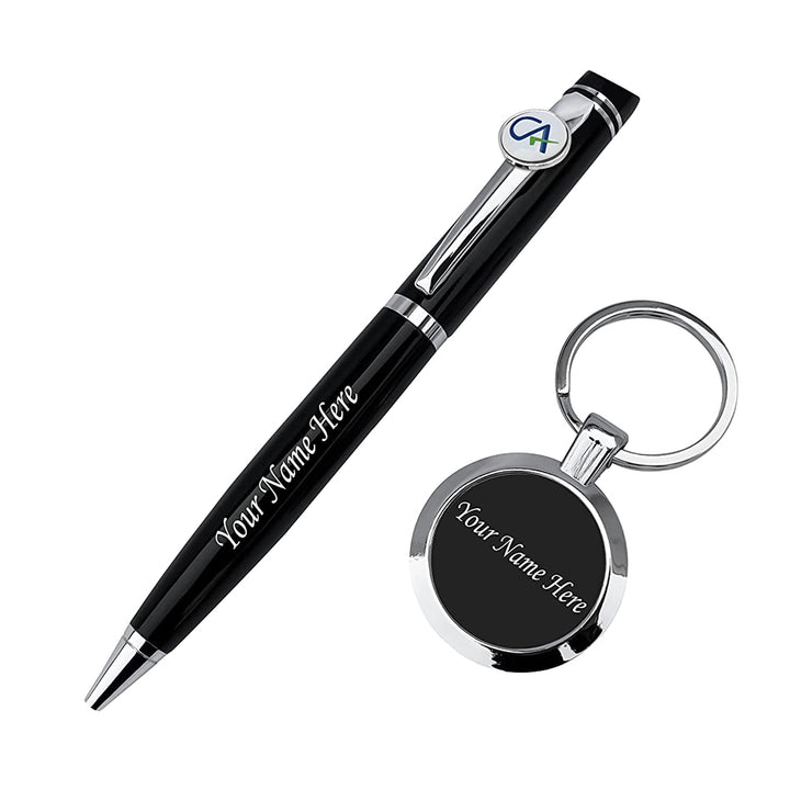 Gift For CA – Personalized CA Pen with Keychain – Gift for Chartered Accountants