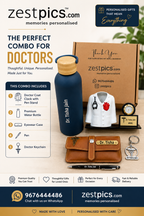 Premium Water Bottle, Eyewear Case, Personalized Pen and Doctor Keychain by Zestpics
