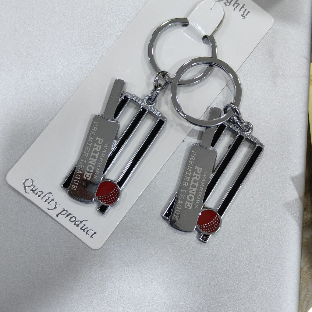 Metal Cricket Keychain with Personalized Name and Number from Zestpics