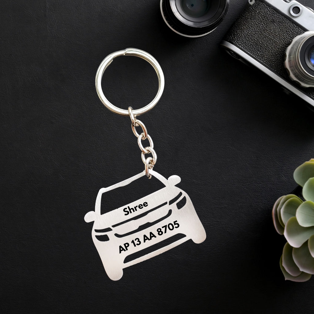 Keychains for Cars, Number Plate Design for Car, Car Keyring | Zestpics