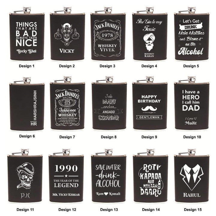 Personalised Hip Flask Designs | Zestpics