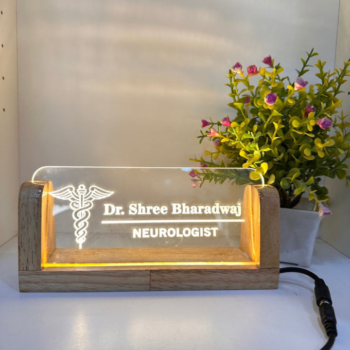 Doctor LED Name Plate | Zestpics