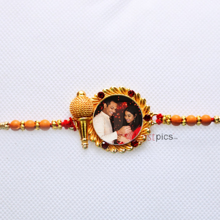Personalized Human Gadha Rakhi for Brother on Raksha Bandhan | Zestpics

