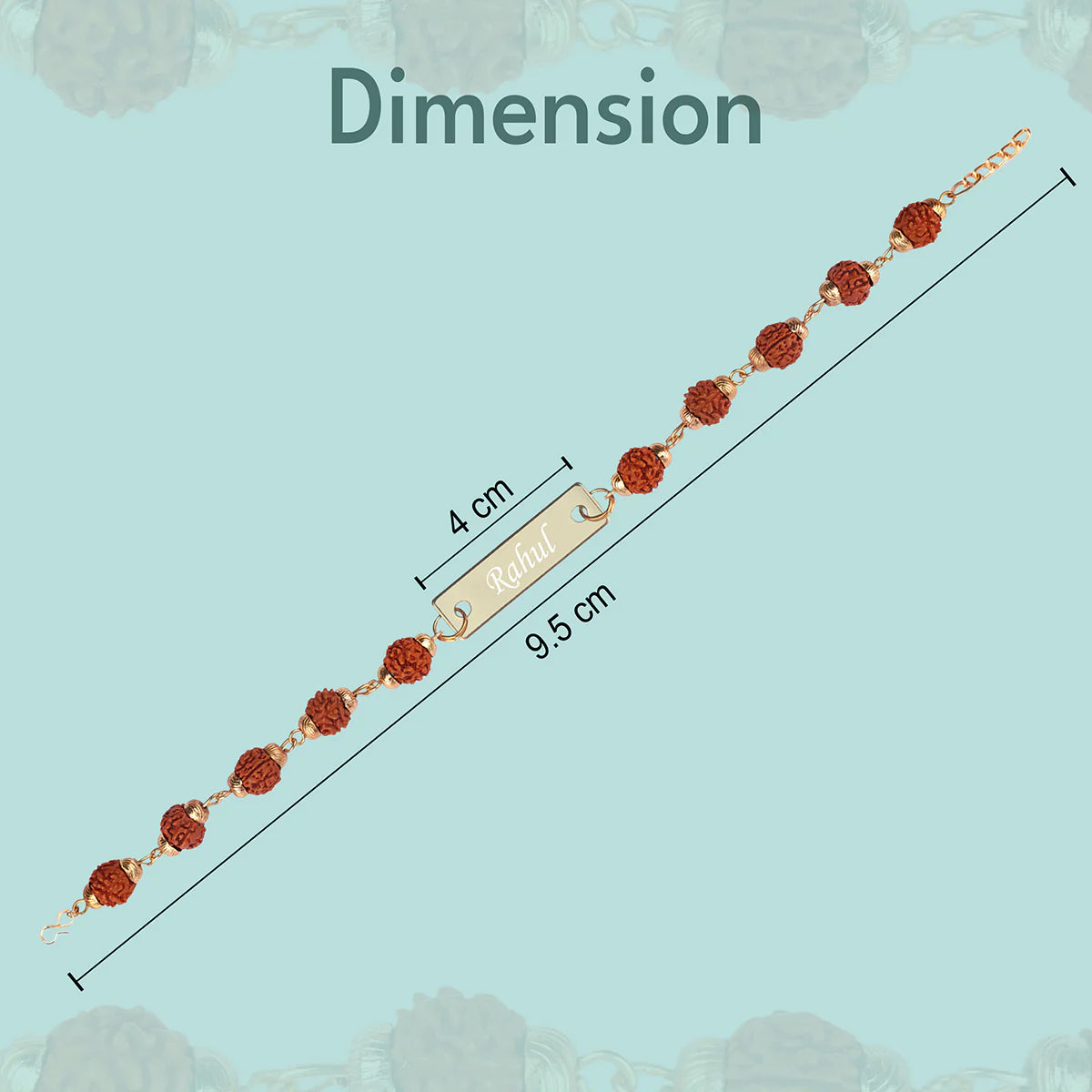 Handmade Metal Rudraksha Rakhi | Zestpics