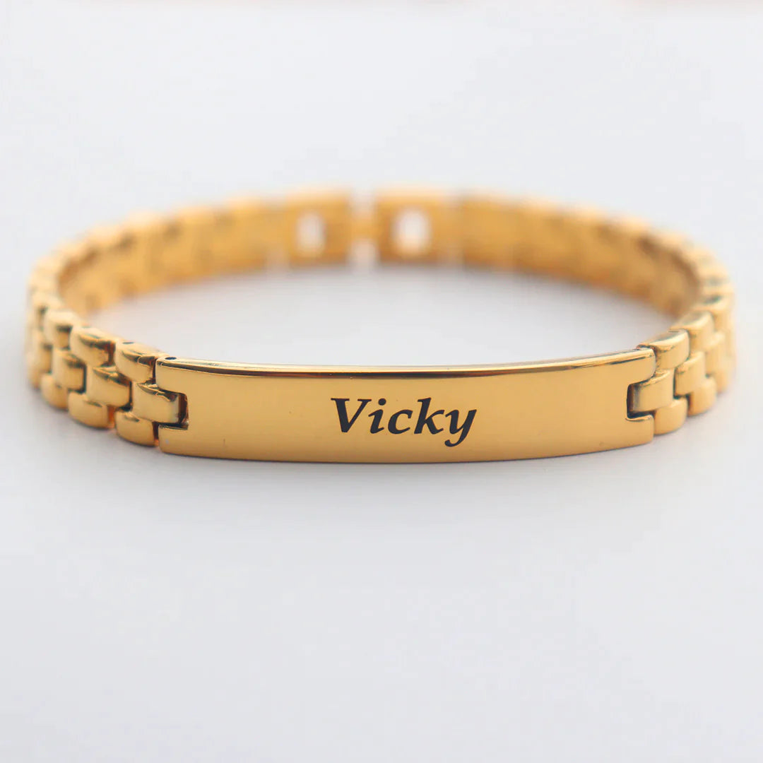 Zestpics Rose Gold Personalized Bracelet - 6-Month Warranty Included