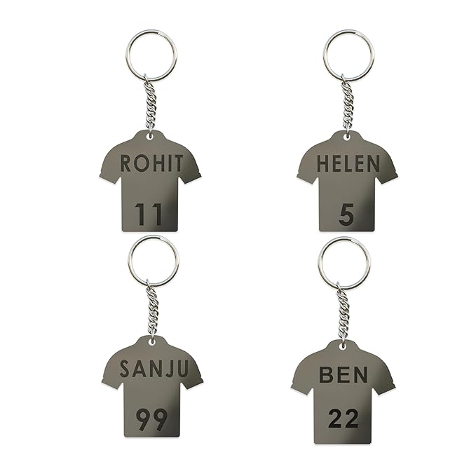 Customized Sports Jersey Metal Keychains | Zestpics