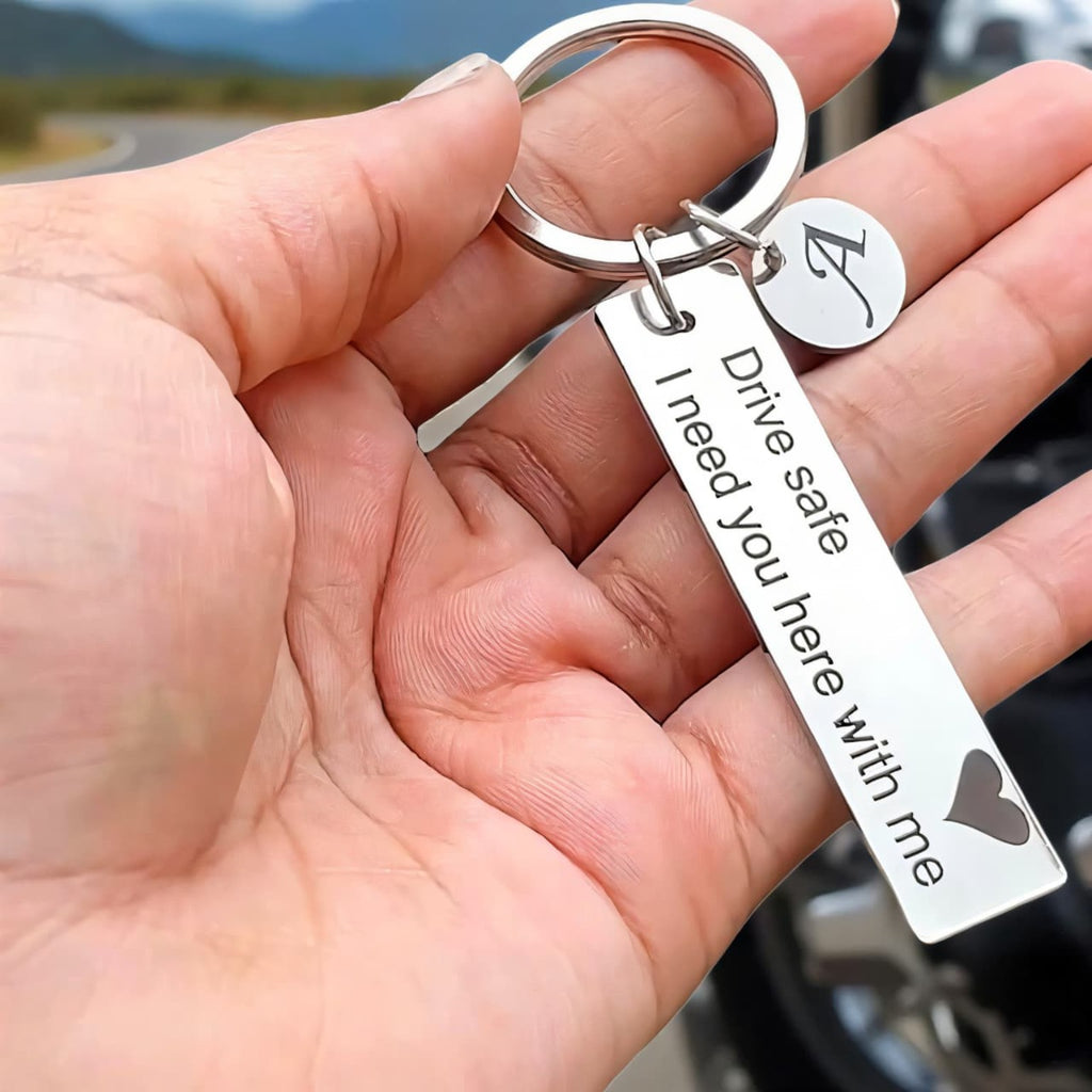 Personalized Car Keychain for Husband | Zestpics