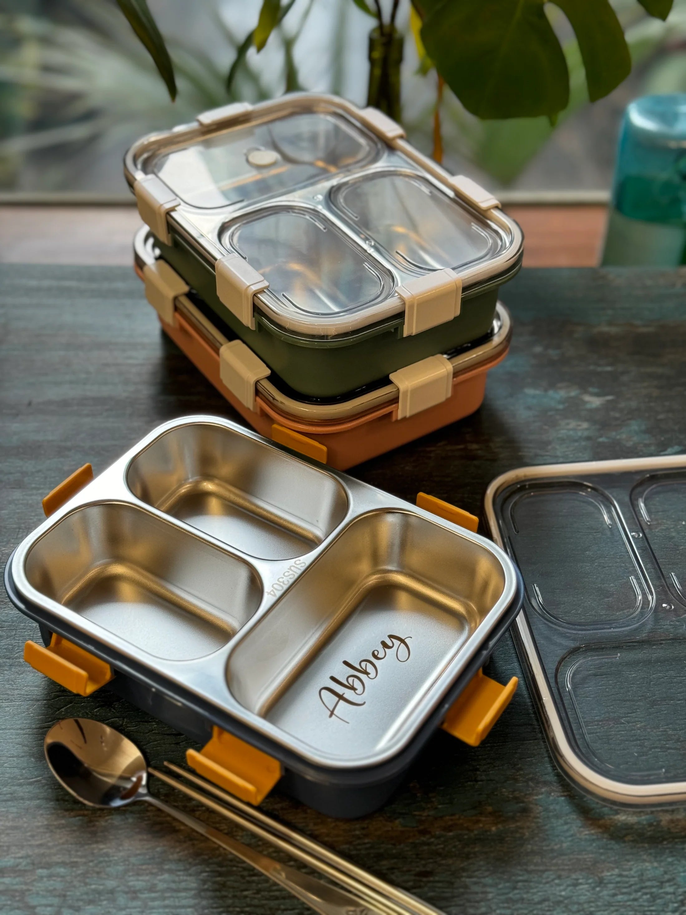 Personalized Stainless Steel Lunch Boxes for Kids (Leakproof, Food Grade) |  Zestpics