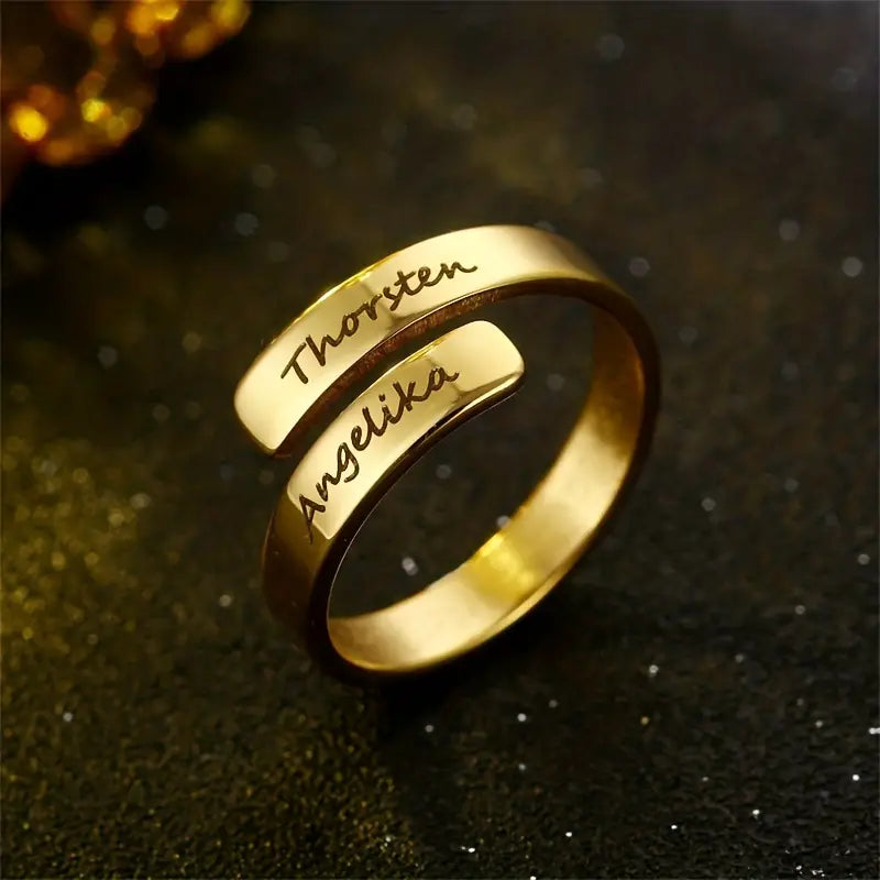 custom couple name rings for boyfriend girlfriend | Zestpics