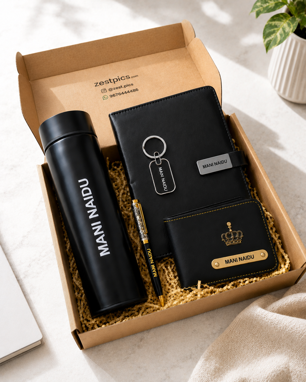 Customized Men's Gift Combo with Premium Accessories | Zestpics