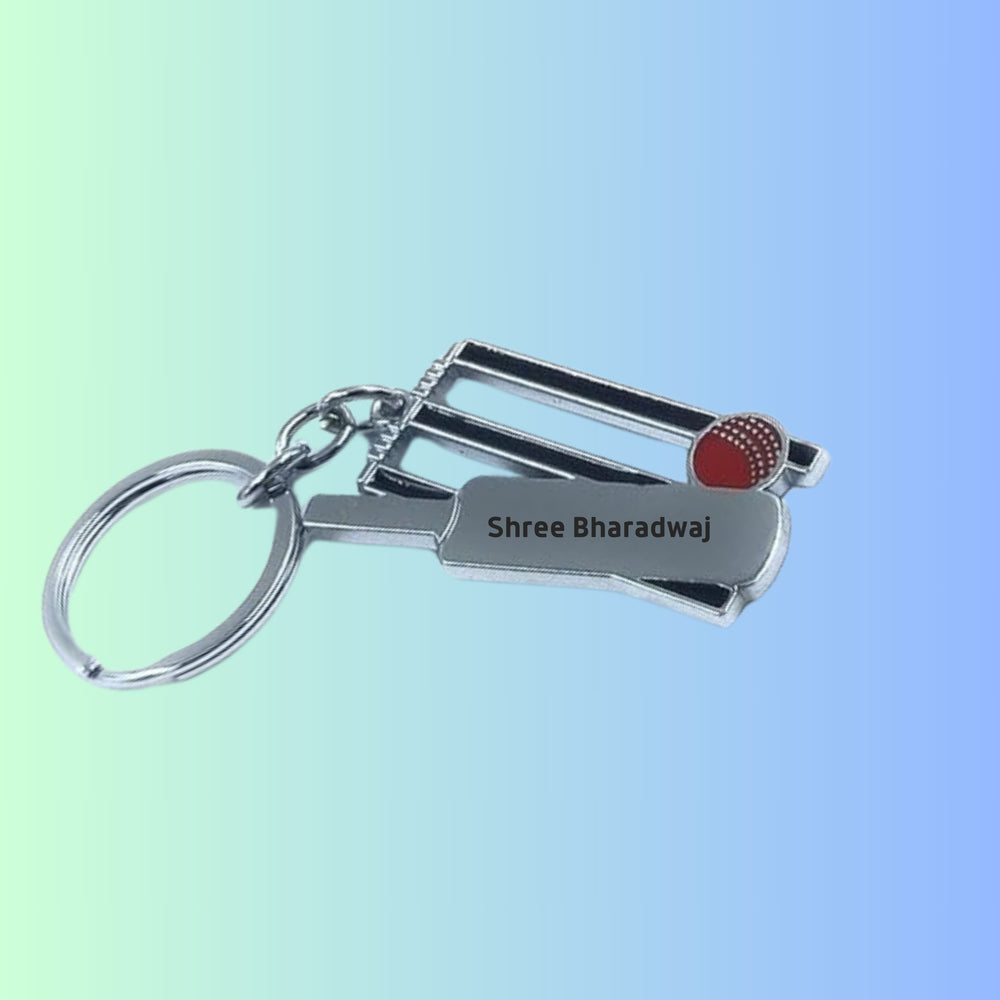 Personalized Cricket Keychain | Zestpics